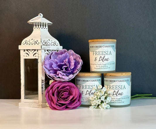Freesia & Lilac | Soy Wax Candle