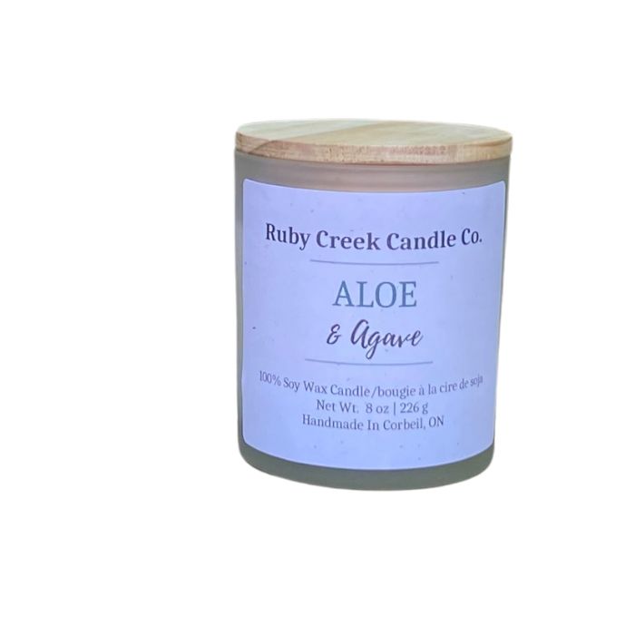 Aloe & Agave Soy Wax Candle - Ruby Creek Candle Co.