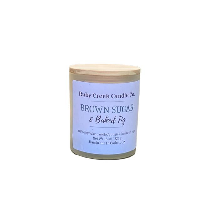 Brown Sugar & Baked Fig Soy Wax Candle - Ruby Creek Candle Co.