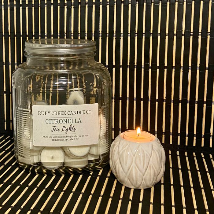Citronella Soy Wax Tea Light - Ruby Creek Candle Co.