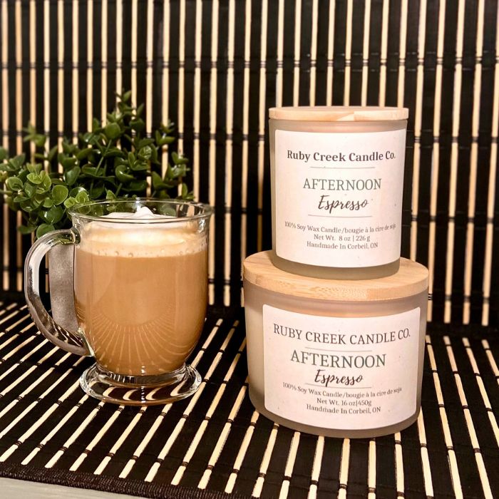 Afternoon Espresso Soy Wax candle - Ruby Creek Candle Co.