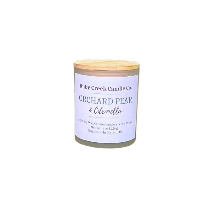 Orchard Pear & Citronella Soy Wax Candle - Ruby Creek Candle Co.