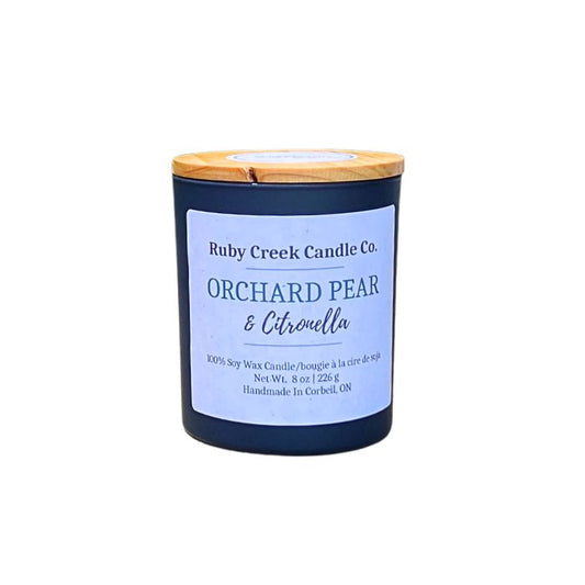 Orchard Pear & Citronella Soy Wax Candle - Ruby Creek Candle Co.