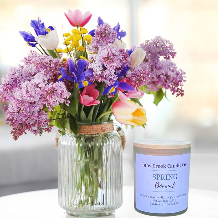 Spring Bouquet Soy Wax Candle - Ruby Creek Candle Co.