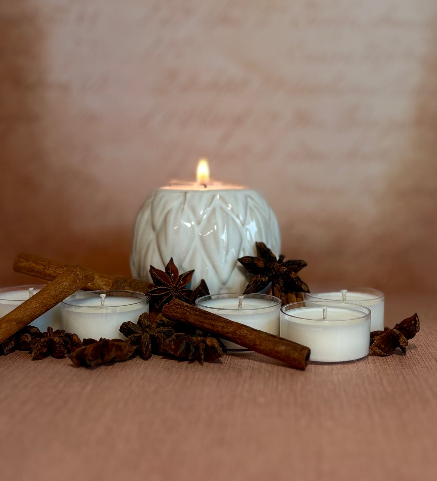 Spiced Vanilla Soy Wax Tea Light