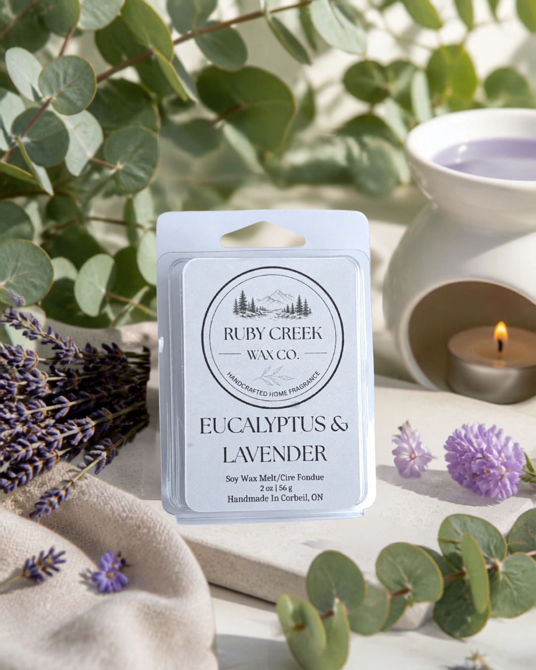 EUCALYPTUS & LAVENDER | SOY WAX MELT