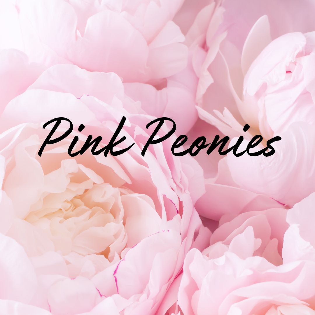 Pink Peonies Soy Wax Candle