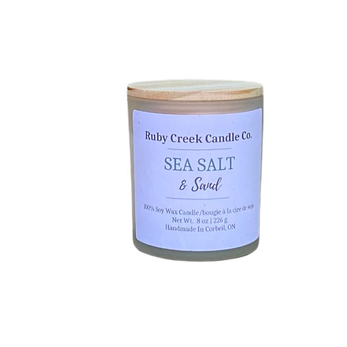 Sea Salt & Sand Soy Wax Candle - Ruby Creek Candle Co.