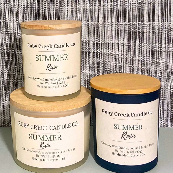 Summer Rain Soy Wax Candle